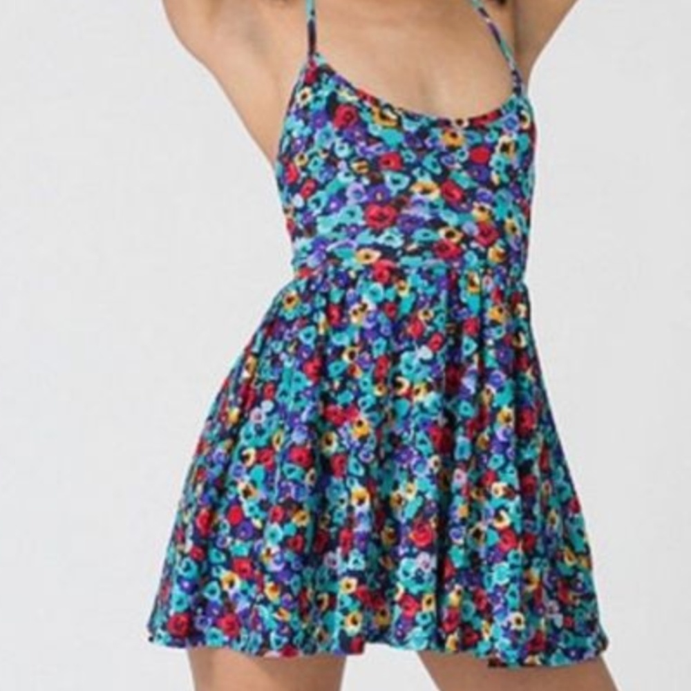 American Apparel Figure Skater Dress Floral M